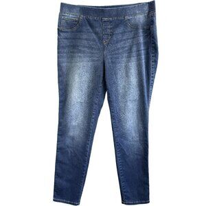 Natural Reflections Silk Touch Stretch Ankle Pants Women’s L (33.5″ Waist)